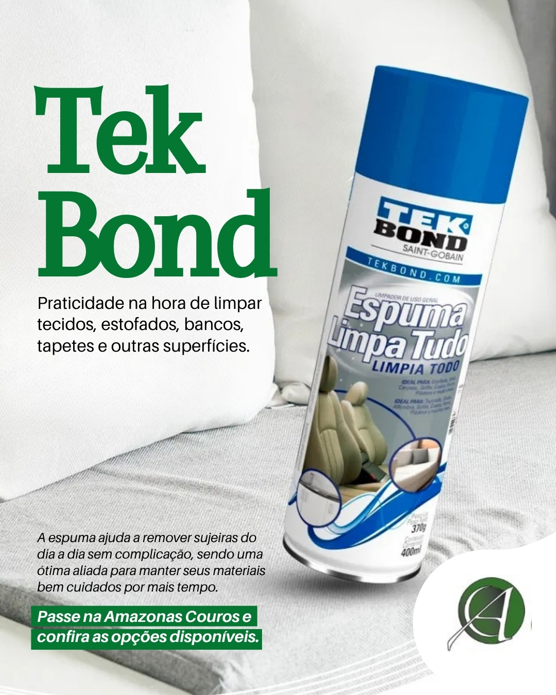Produtos técnicos Tekbond, colas de contato, grampeadores e ferramentas de tapeçaria